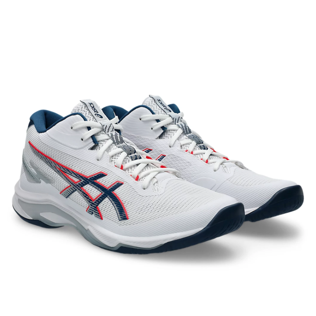 PulseCourt™ – Weiße Mid-Cut-Sneaker – Stützende Passform und gepolsterter Halt